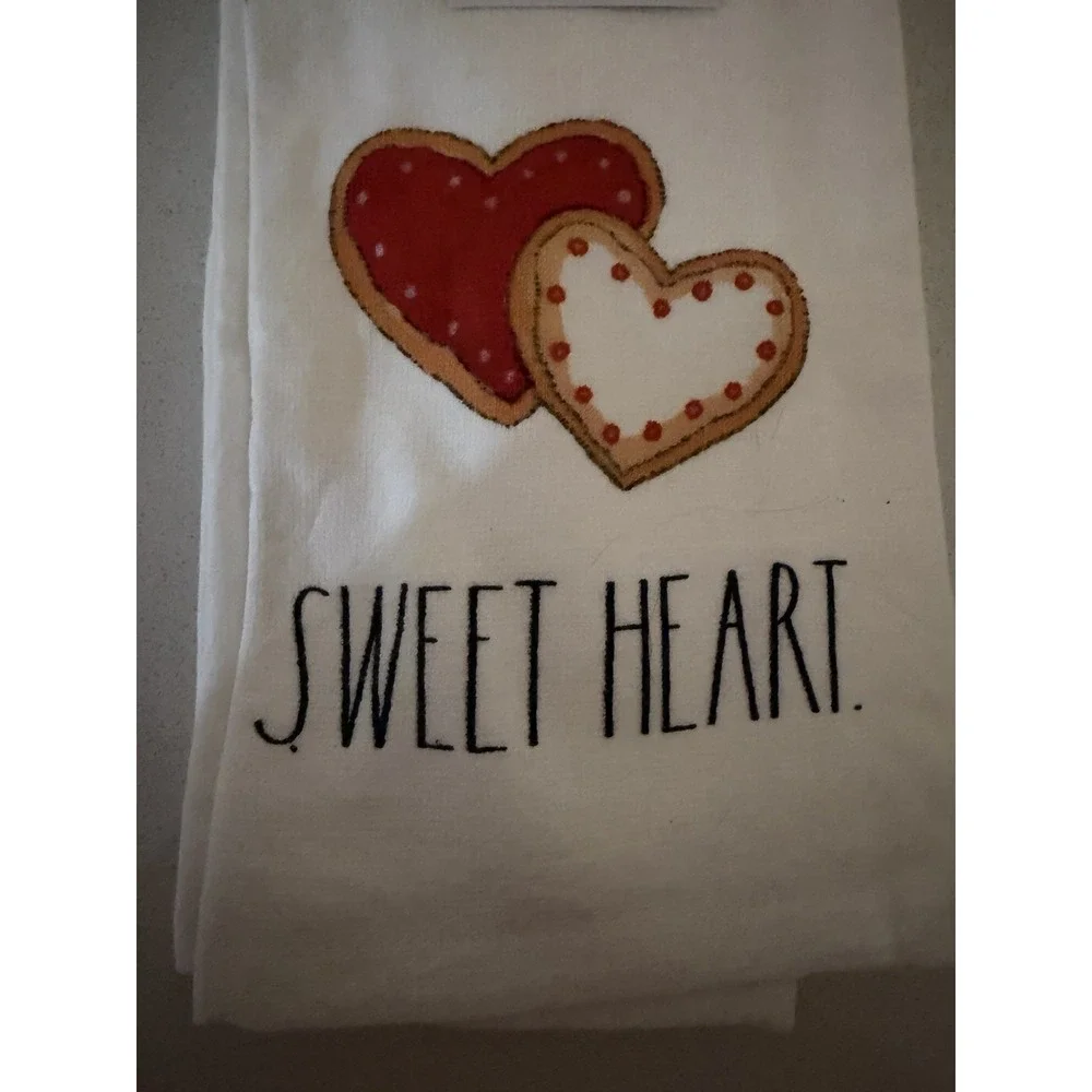 Rae Dunn Valentines Day Sweet Heart Kitchen Towels Set of 2 New